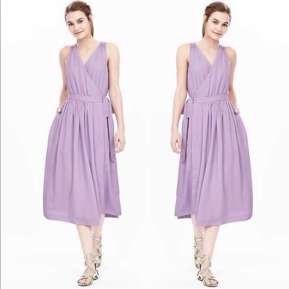 Midi Banana Republic wrap dress size 6